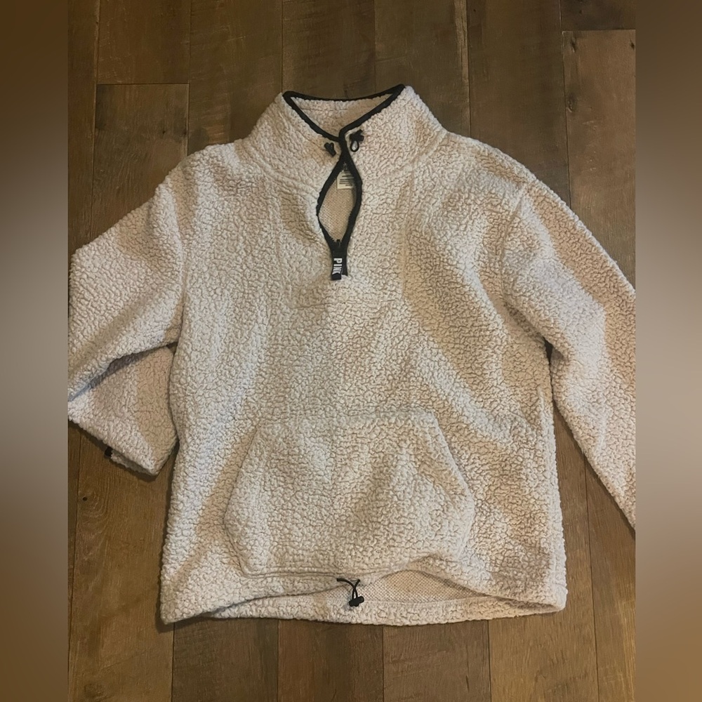 fuzzy quarter zip